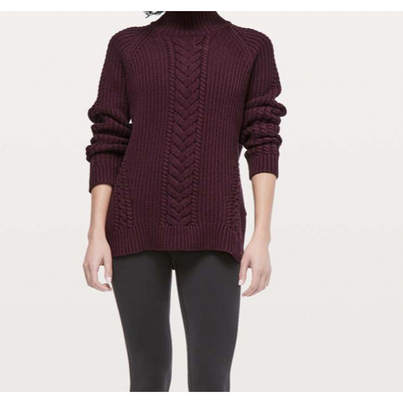 Lululemon Bring the Cozy Turtleneck Fisherman Sweater - Picture 4 of 7